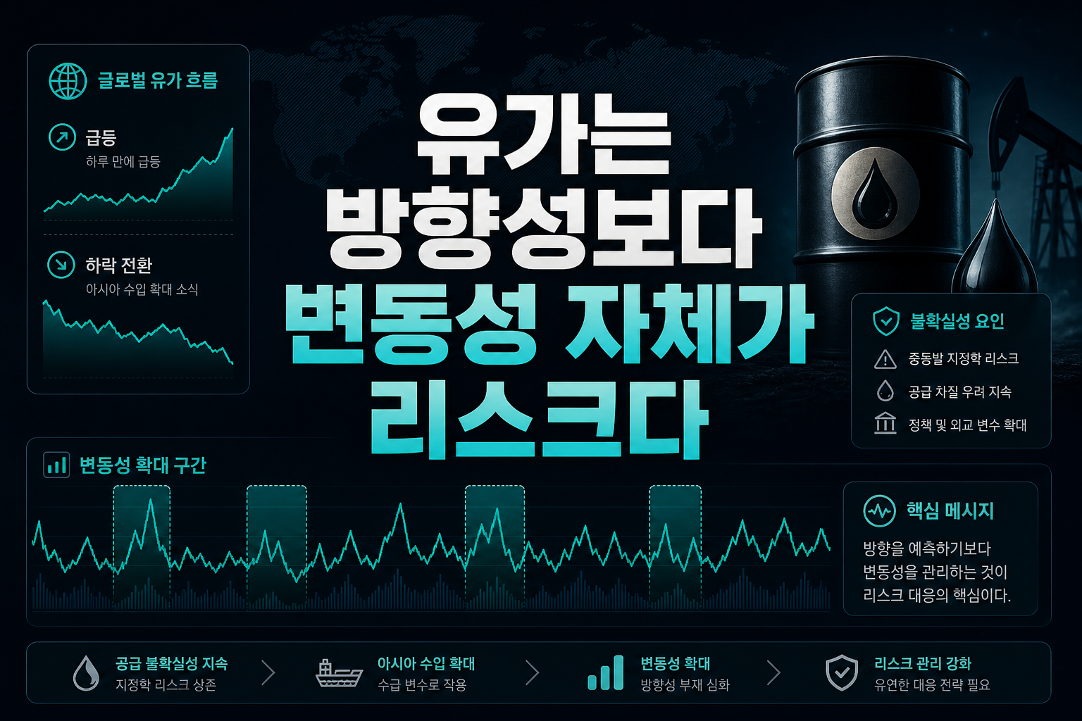 유가는 방향성보다 변동성 자체가 리스크다