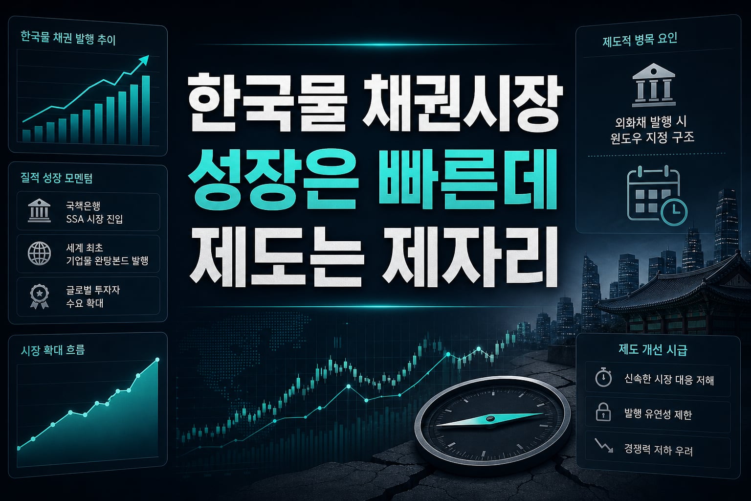 한국물 채권시장, 성장은 빠른데 제도는 제자리