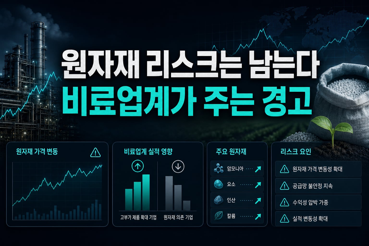 원자재 리스크는 남는다, 비료업계가 주는 경고