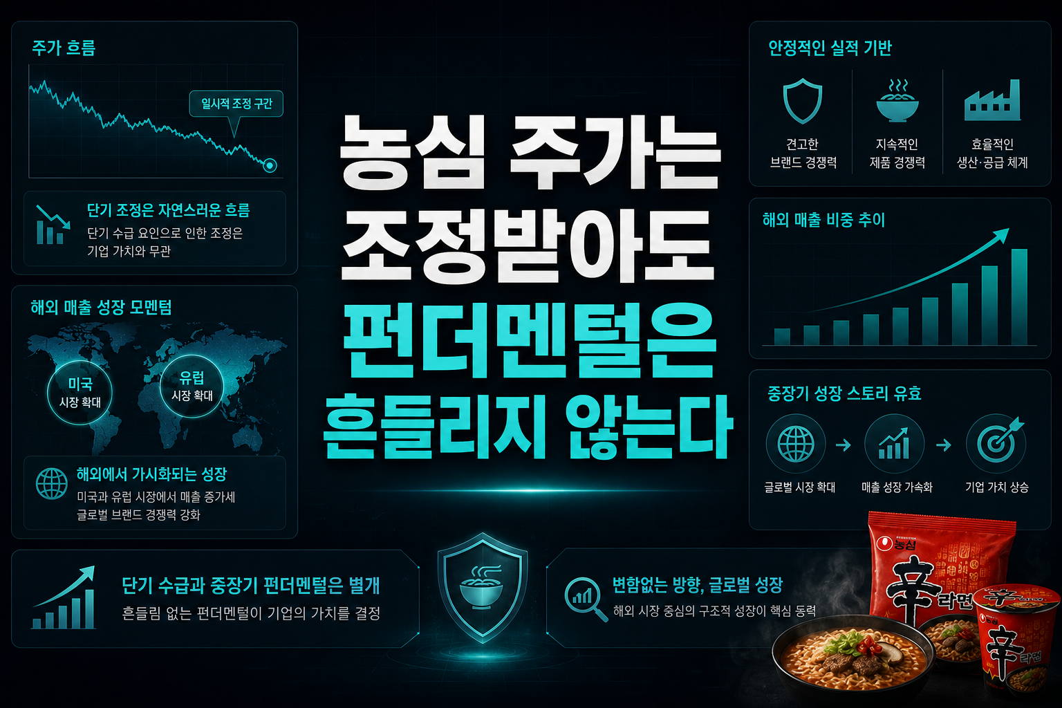 농심, 주가는 조정받아도 펀더멘털은 흔들리지 않는다