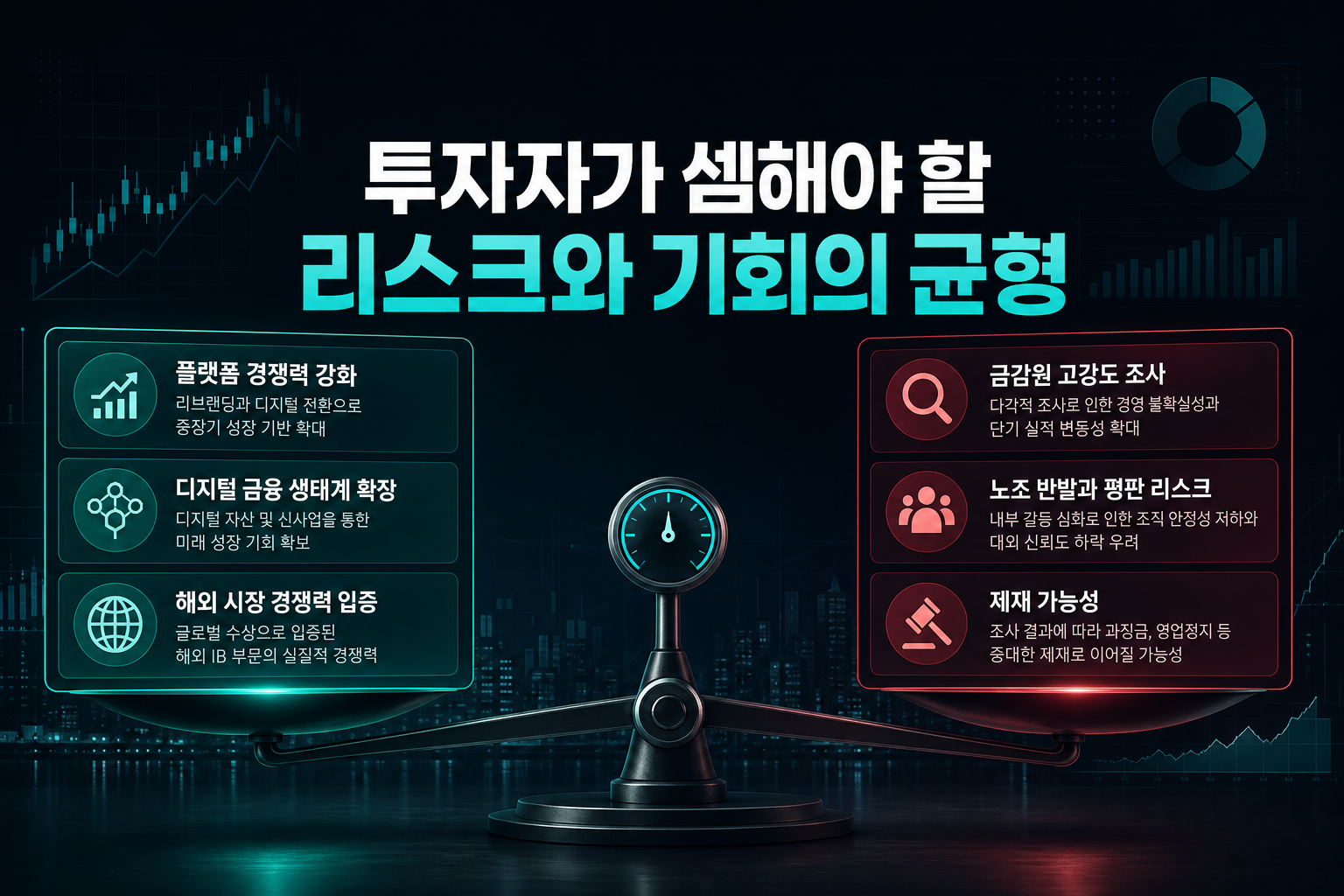 투자자가 셈해야 할 리스크와 기회의 균형