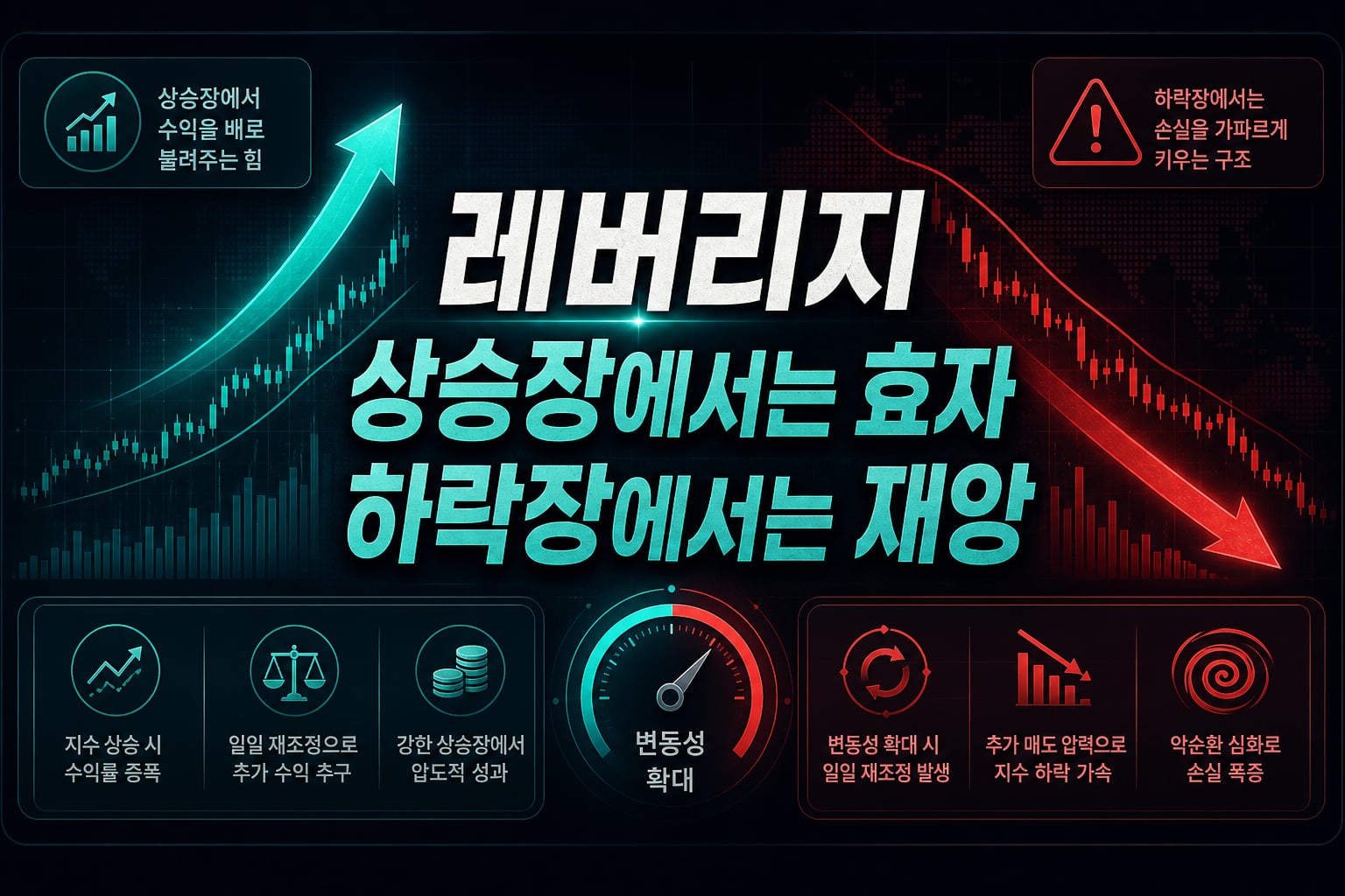 레버리지 ETF, 상승장에서는 효자 하락장에서는 재앙