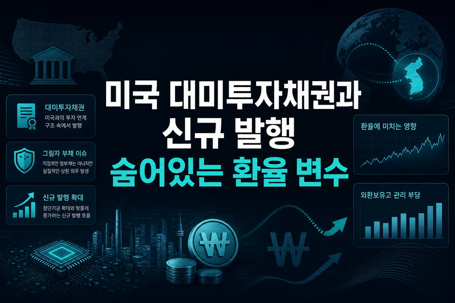 미국 대미투자채권과 신규 발행, 숨어있는 환율 변수