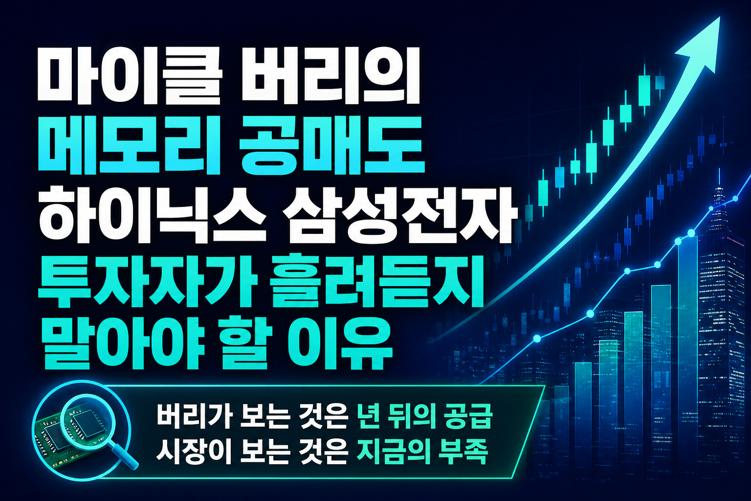 마이클 버리의 메모리 공매도, SK하이닉스·삼성전자 투자자가 흘려듣지 말아야 할 이유