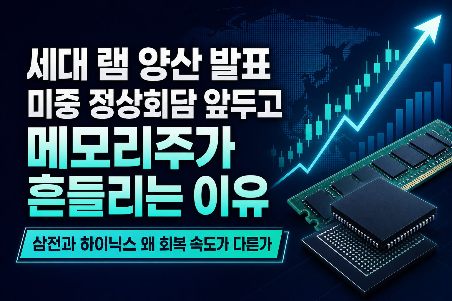CXMT 5세대 D램 양산 발표, 미중 정상회담 앞두고 메모리주가 흔들리는 이유