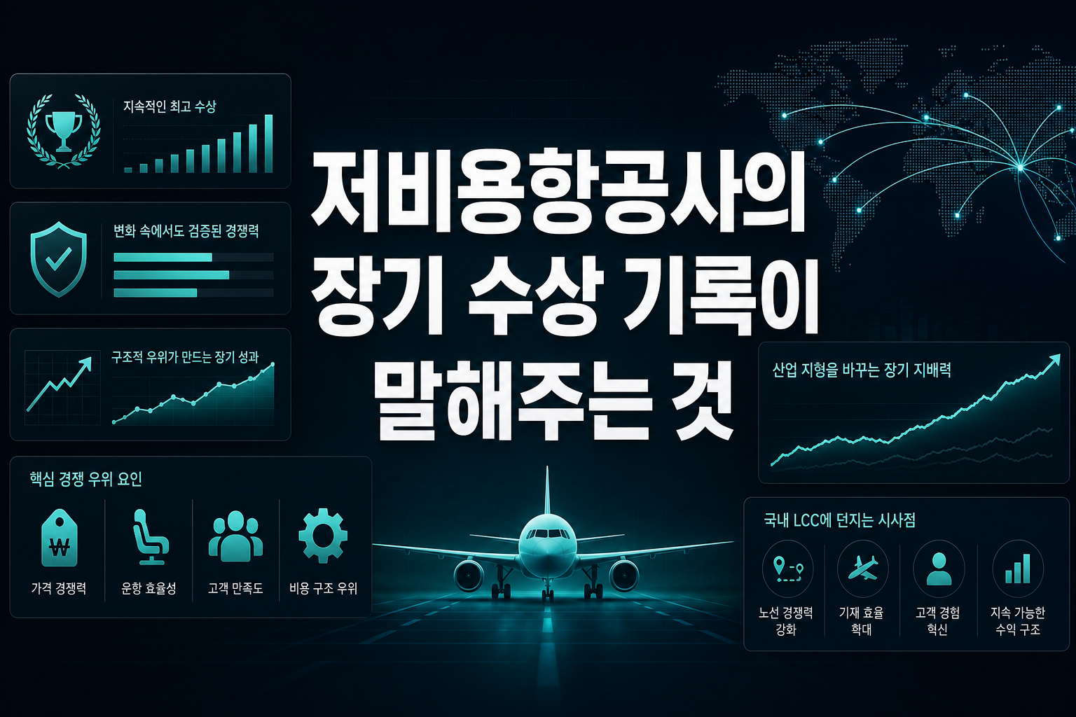 저비용항공사의 장기 수상 기록이 말해주는 것