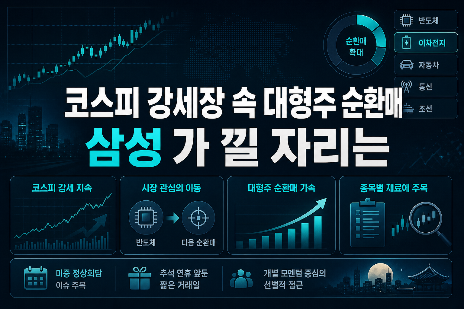코스피 강세장 속 대형주 순환매, 삼성SDI가 낄 자리는