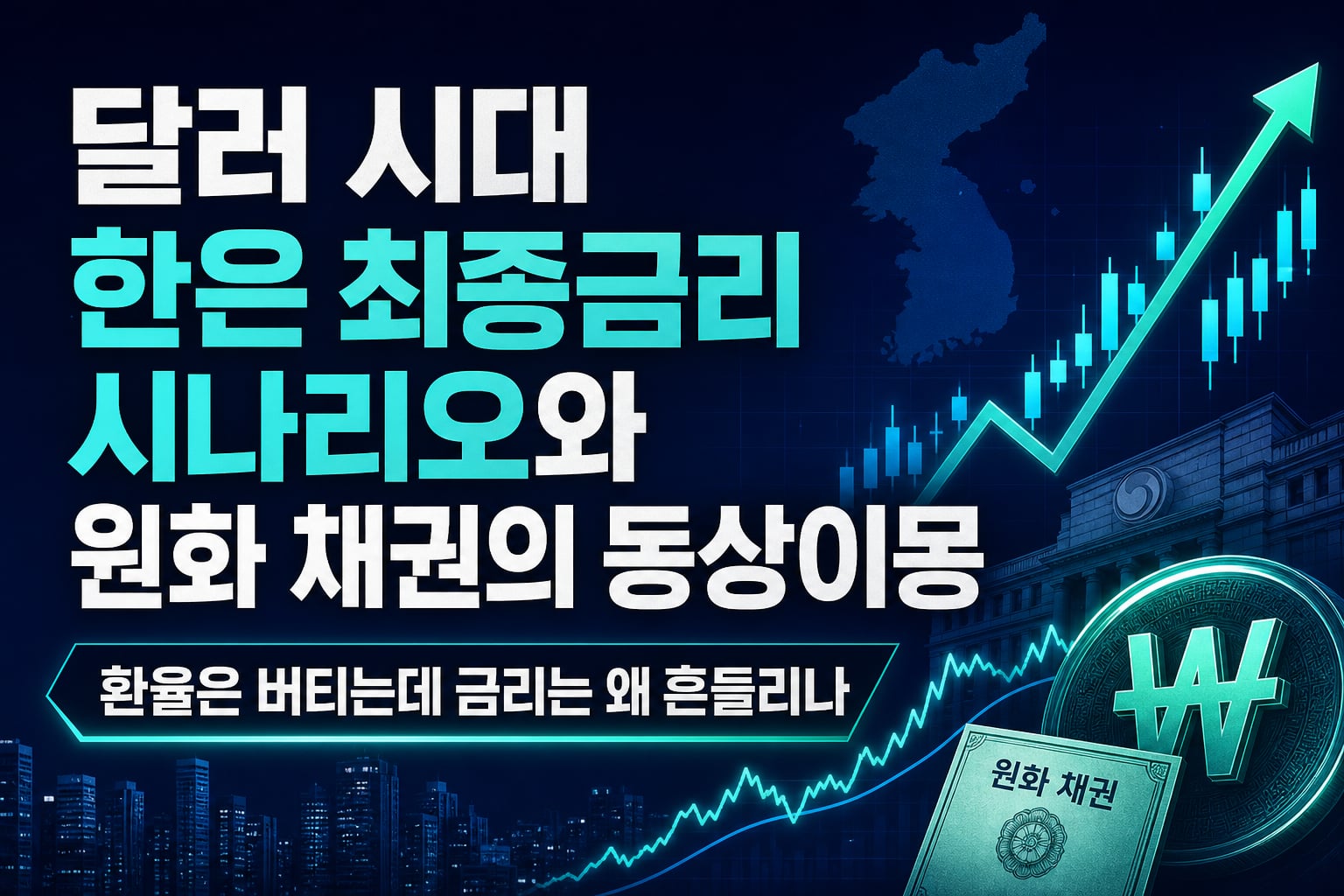 WTI 100달러 시대, 한은 최종금리 시나리오와 원화·채권의 동상이몽