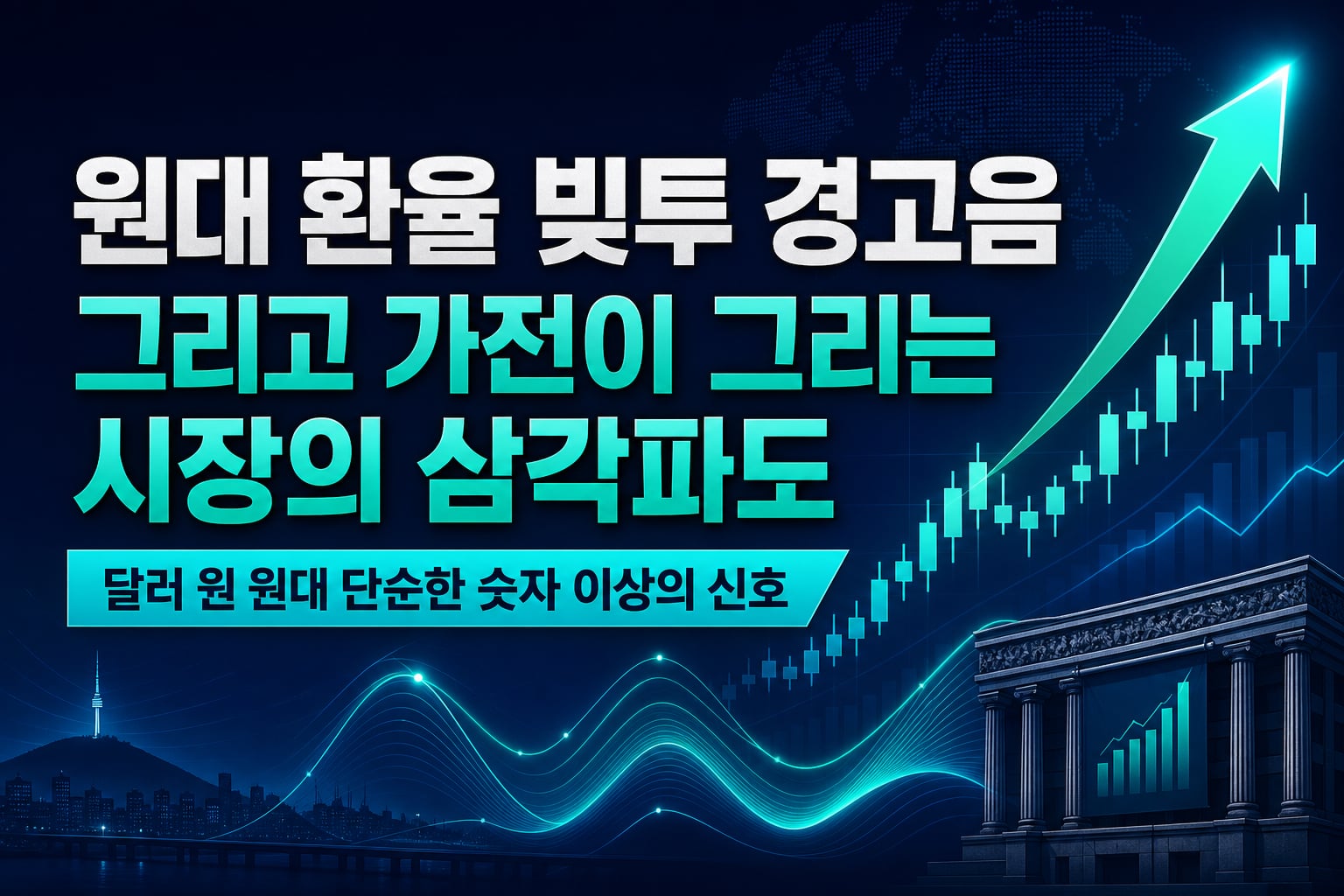 1300원대 환율, 빚투 경고음, 그리고 AI 가전이 그리는 시장의 삼각파도
