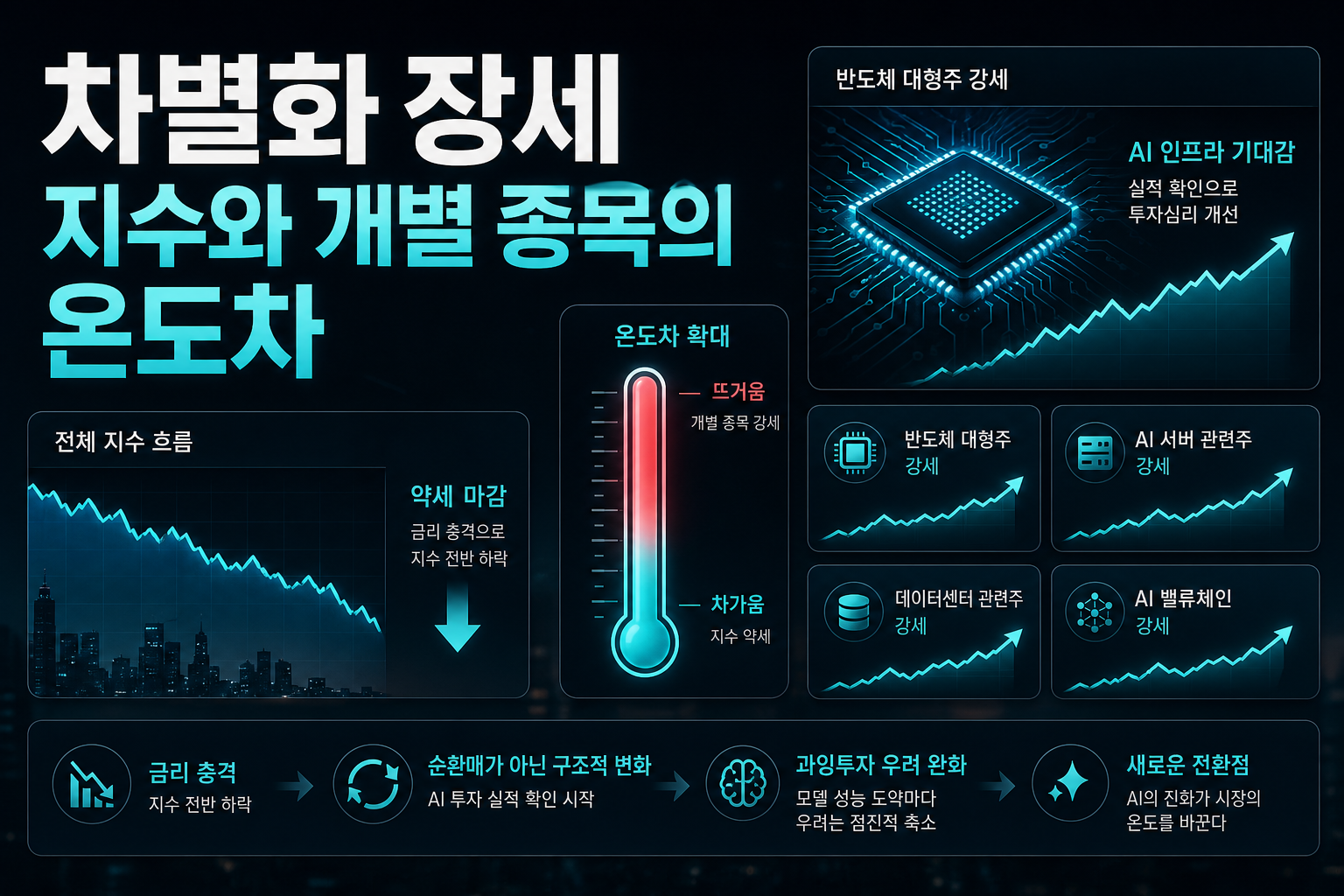 차별화 장세, 지수와 개별 종목의 온도차