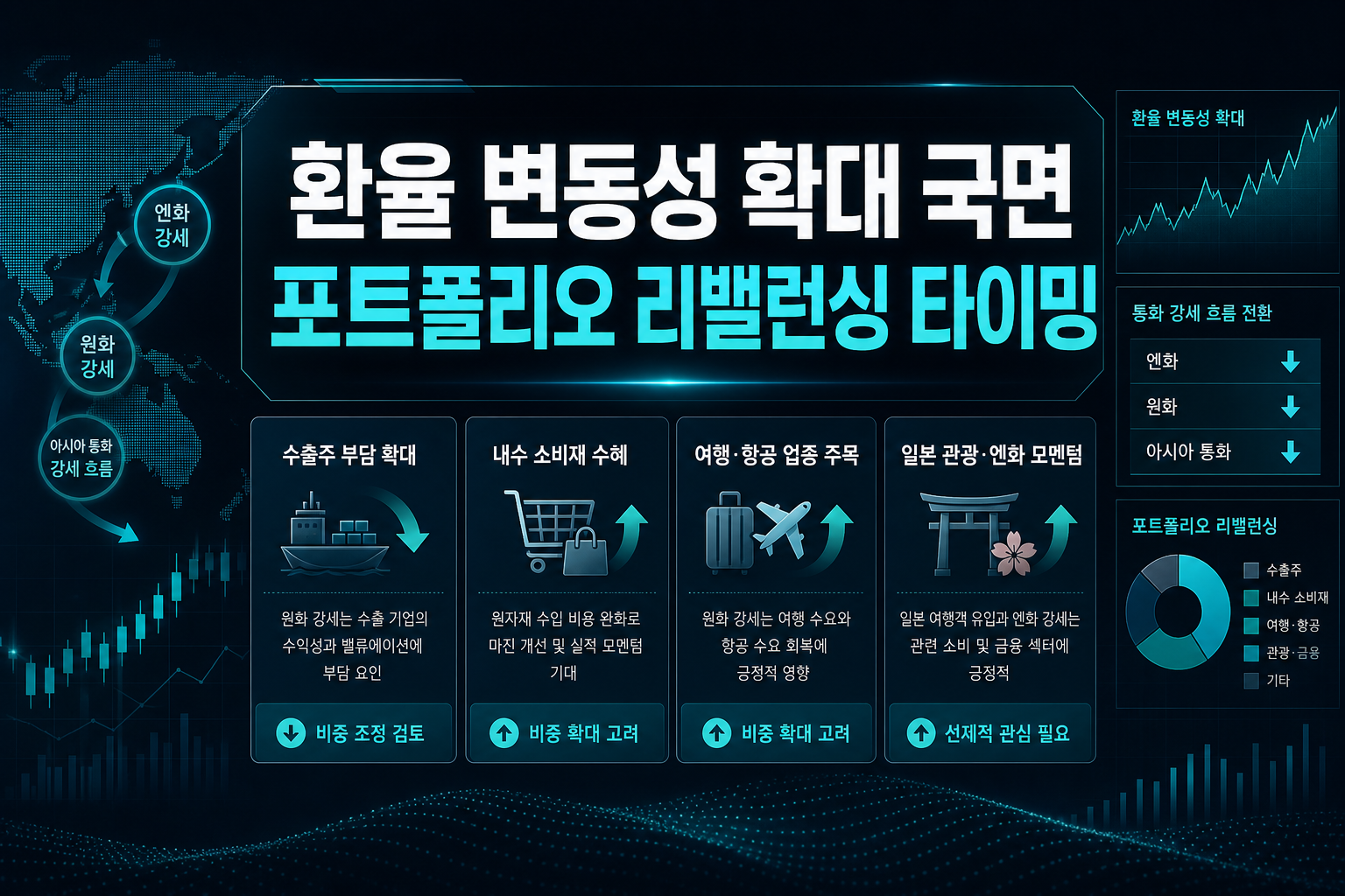 환율 변동성 확대 국면, 포트폴리오 리밸런싱 타이밍