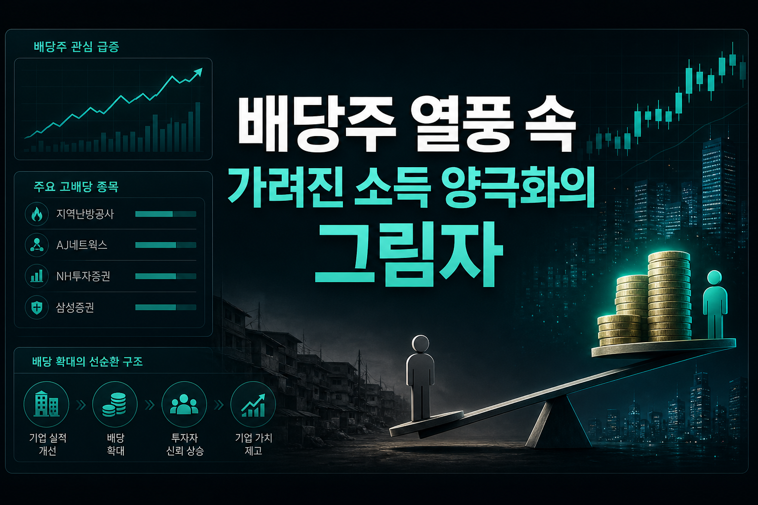 배당주 열풍 속 가려진 소득 양극화의 그림자