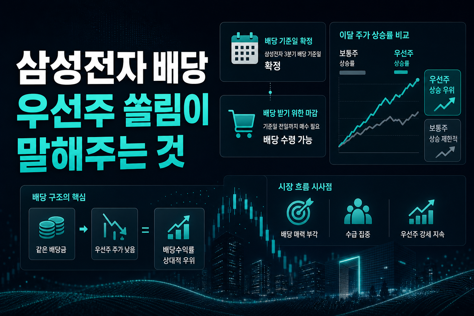 삼성전자 배당, 우선주 쏠림이 말해주는 것