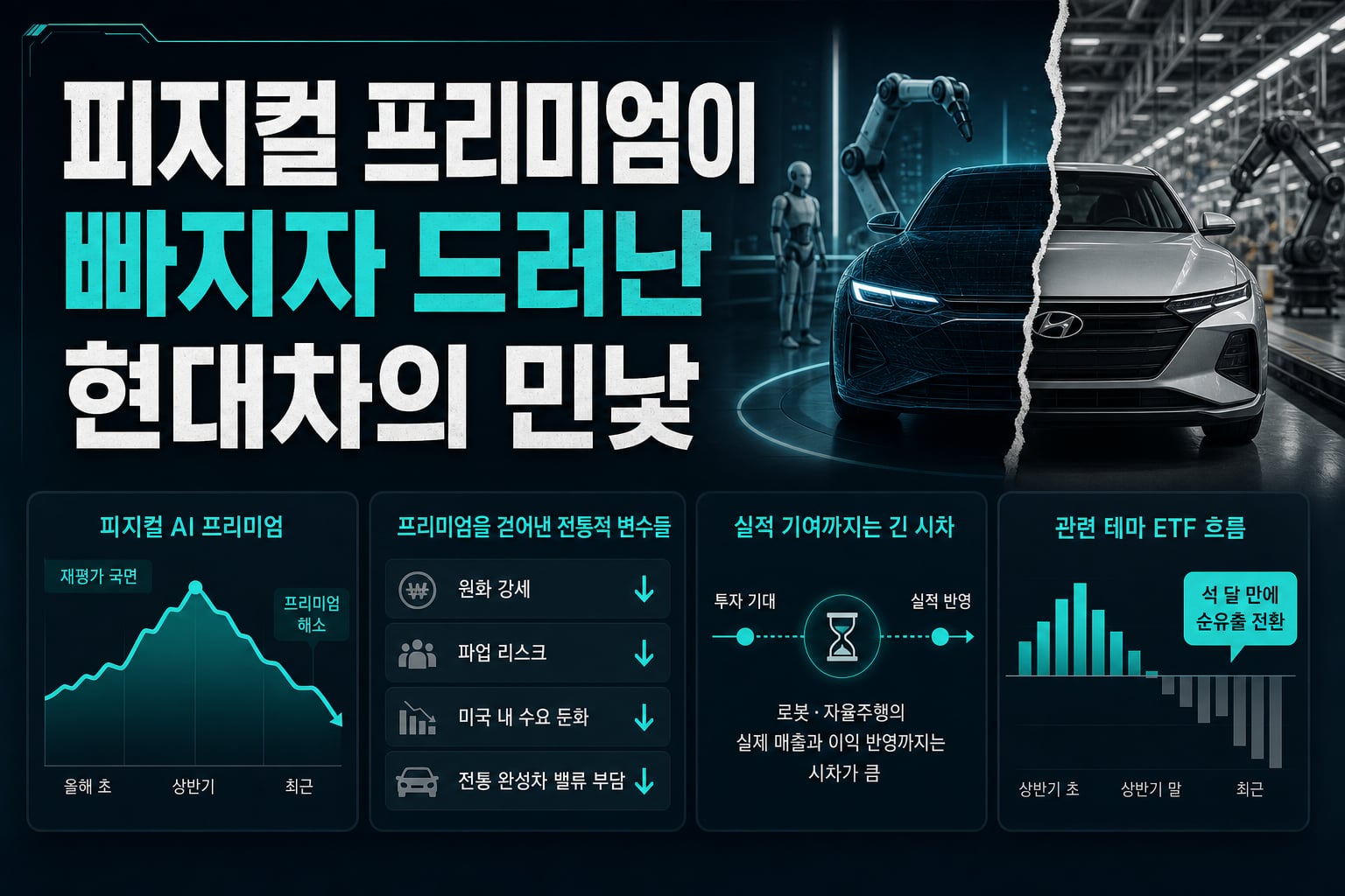 피지컬 AI 프리미엄이 빠지자 드러난 현대차의 민낯