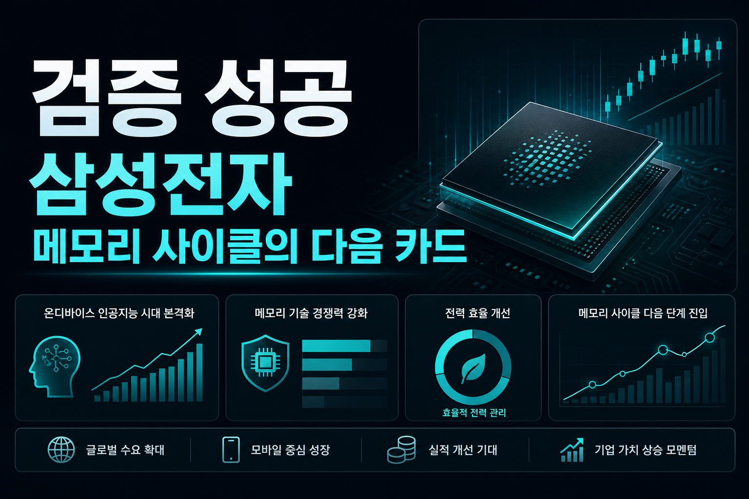 LPDDR6 검증 성공, 삼성전자 메모리 사이클의 다음 카드