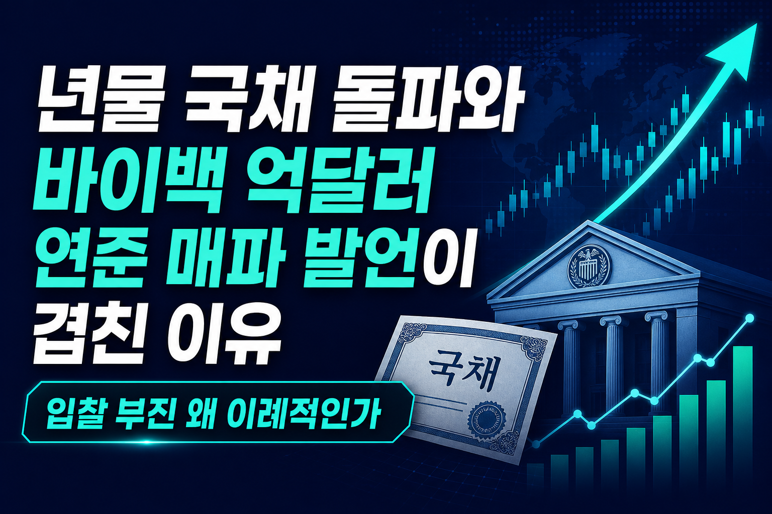 5년물 국채 5% 돌파와 바이백 60억달러, 연준 매파 발언이 겹친 이유