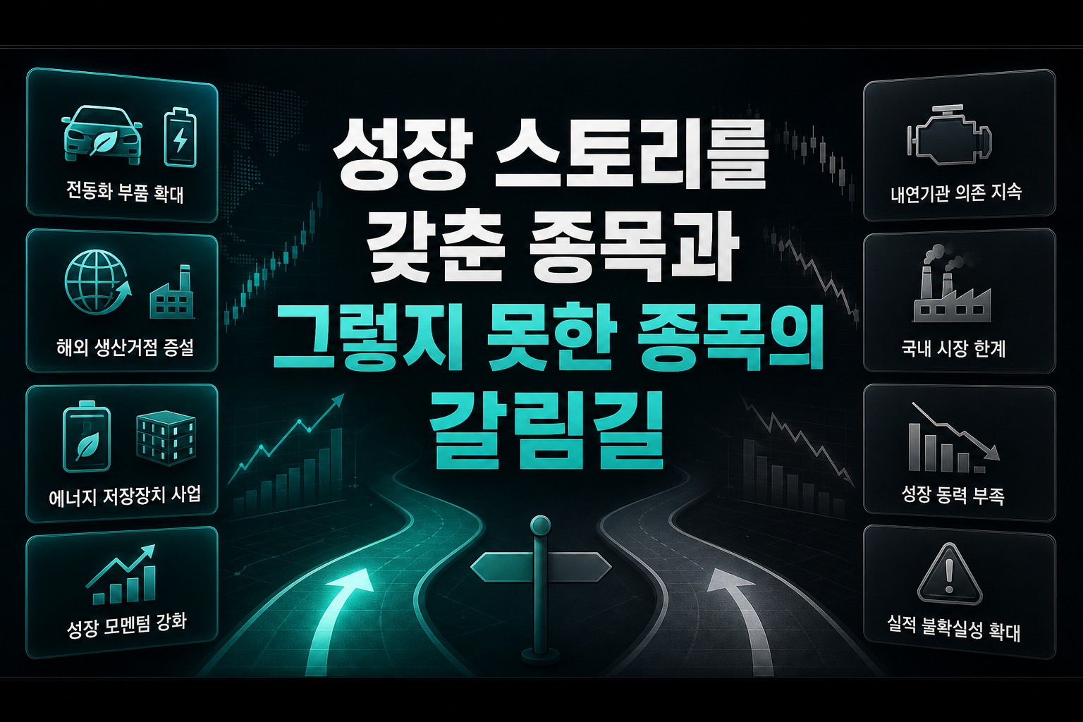 성장 스토리를 갖춘 종목과 그렇지 못한 종목의 갈림길