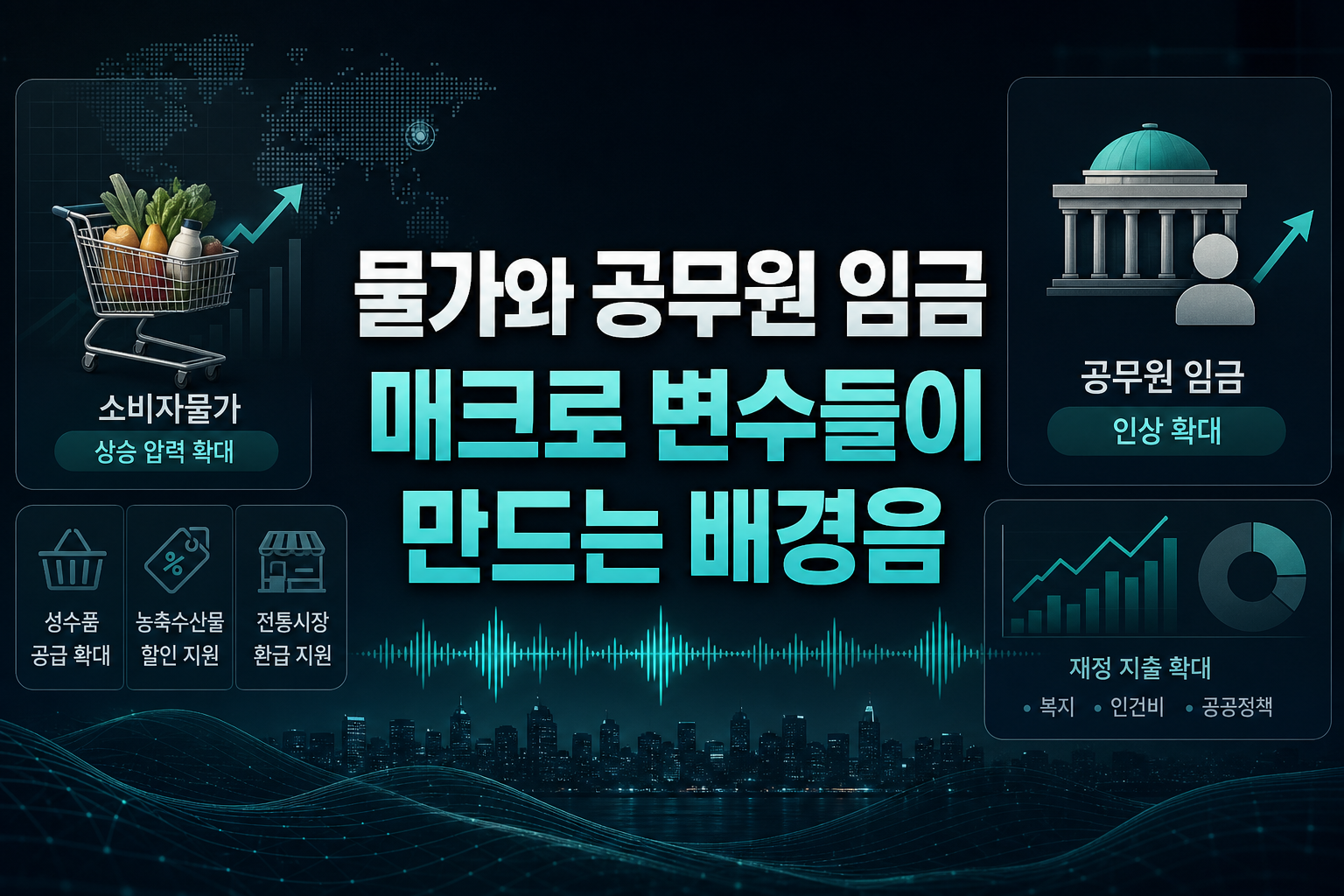 물가와 공무원 임금, 매크로 변수들이 만드는 배경음