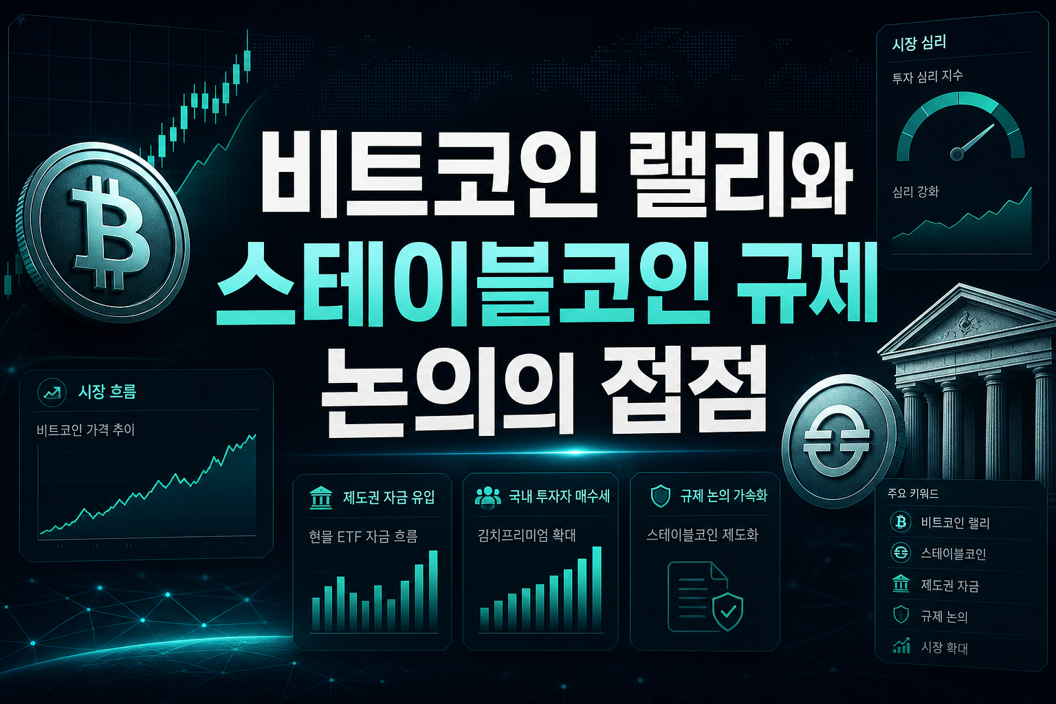 비트코인 랠리와 스테이블코인 규제 논의의 접점