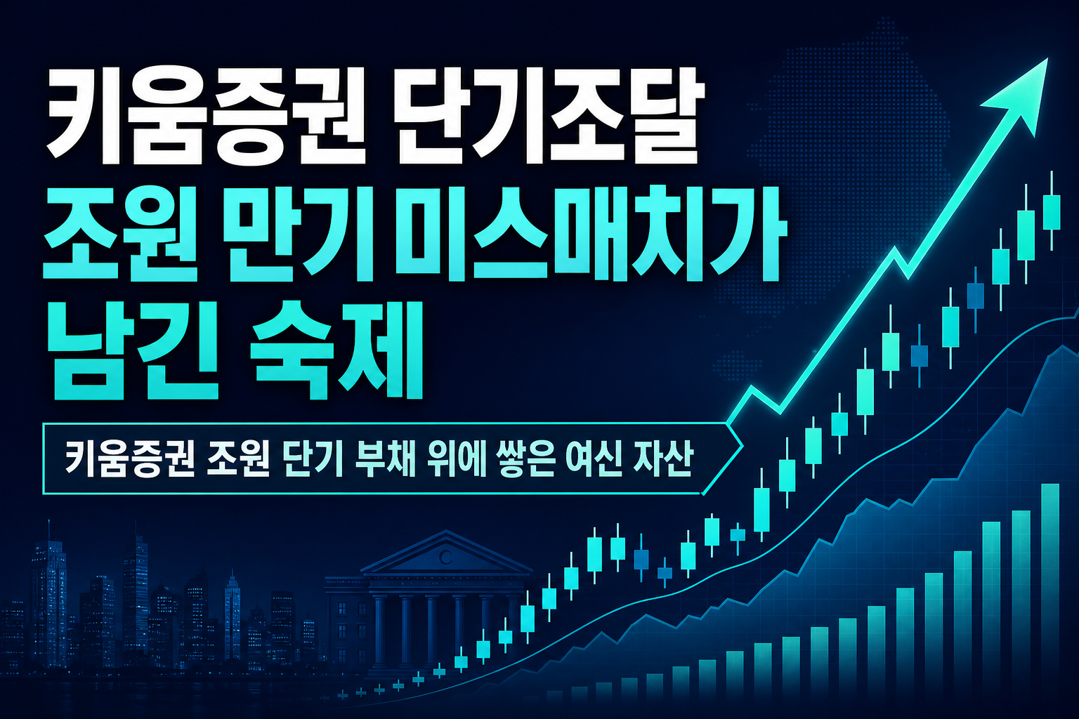 키움증권 단기조달 34조원, 만기 미스매치가 남긴 숙제