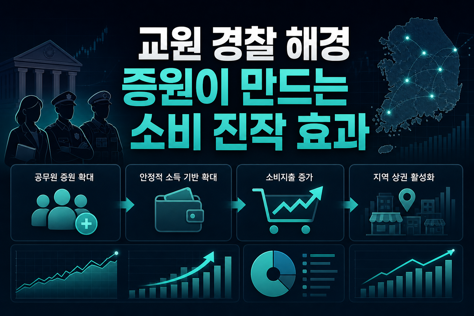 교원·경찰·해경 증원이 만드는 소비 진작 효과