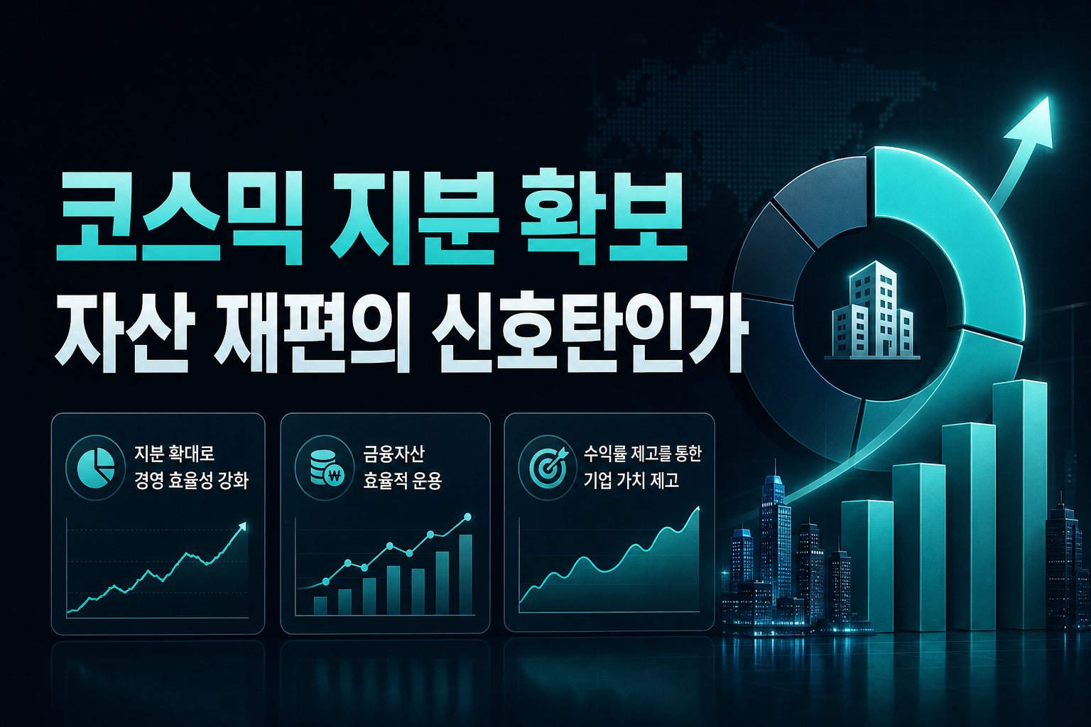 CSA 코스믹 지분 100% 확보, 자산 재편의 신호탄인가