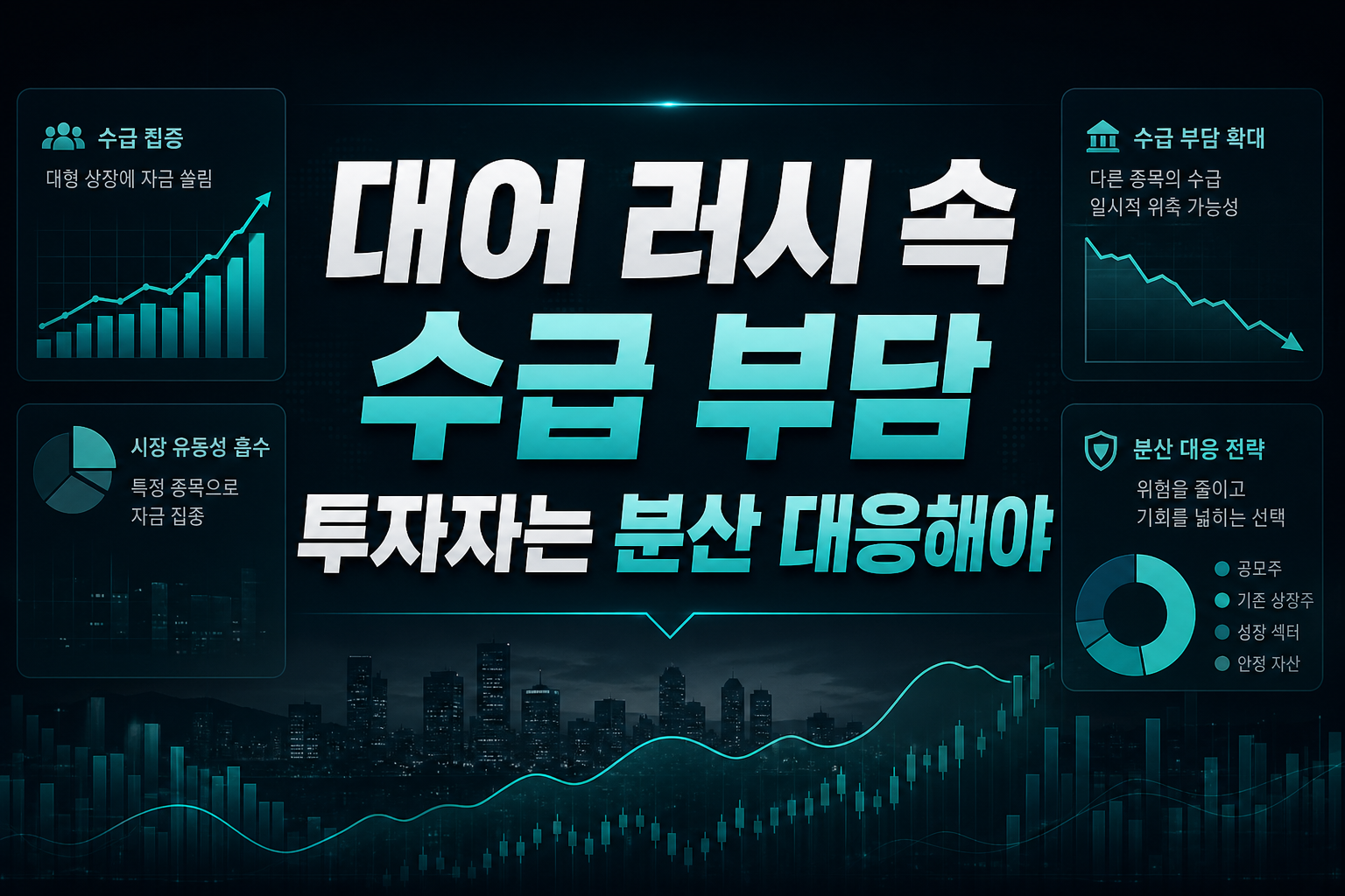 IPO 대어 러시 속 수급 부담, 투자자는 분산 대응해야