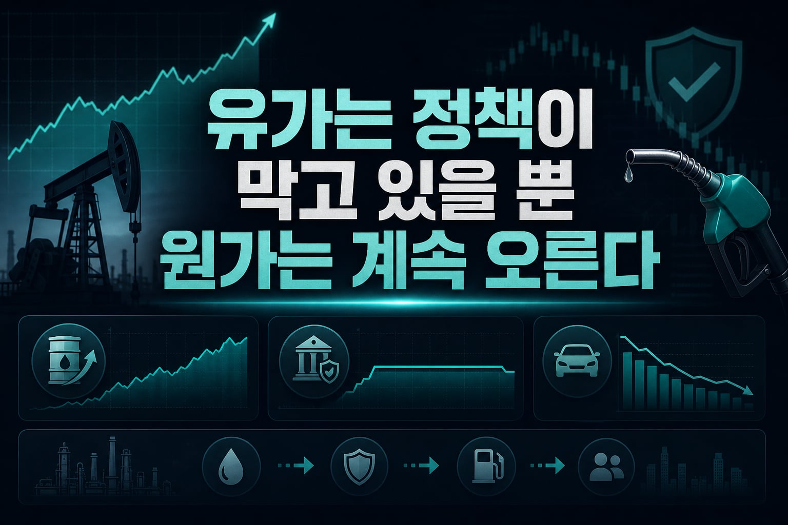 유가는 정책이 막고 있을 뿐, 원가는 계속 오른다