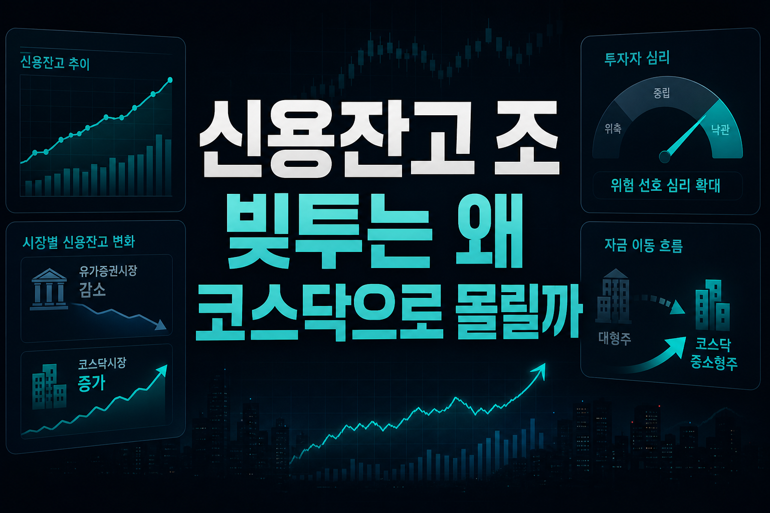 신용잔고 33조, 빚투는 왜 코스닥으로 몰릴까