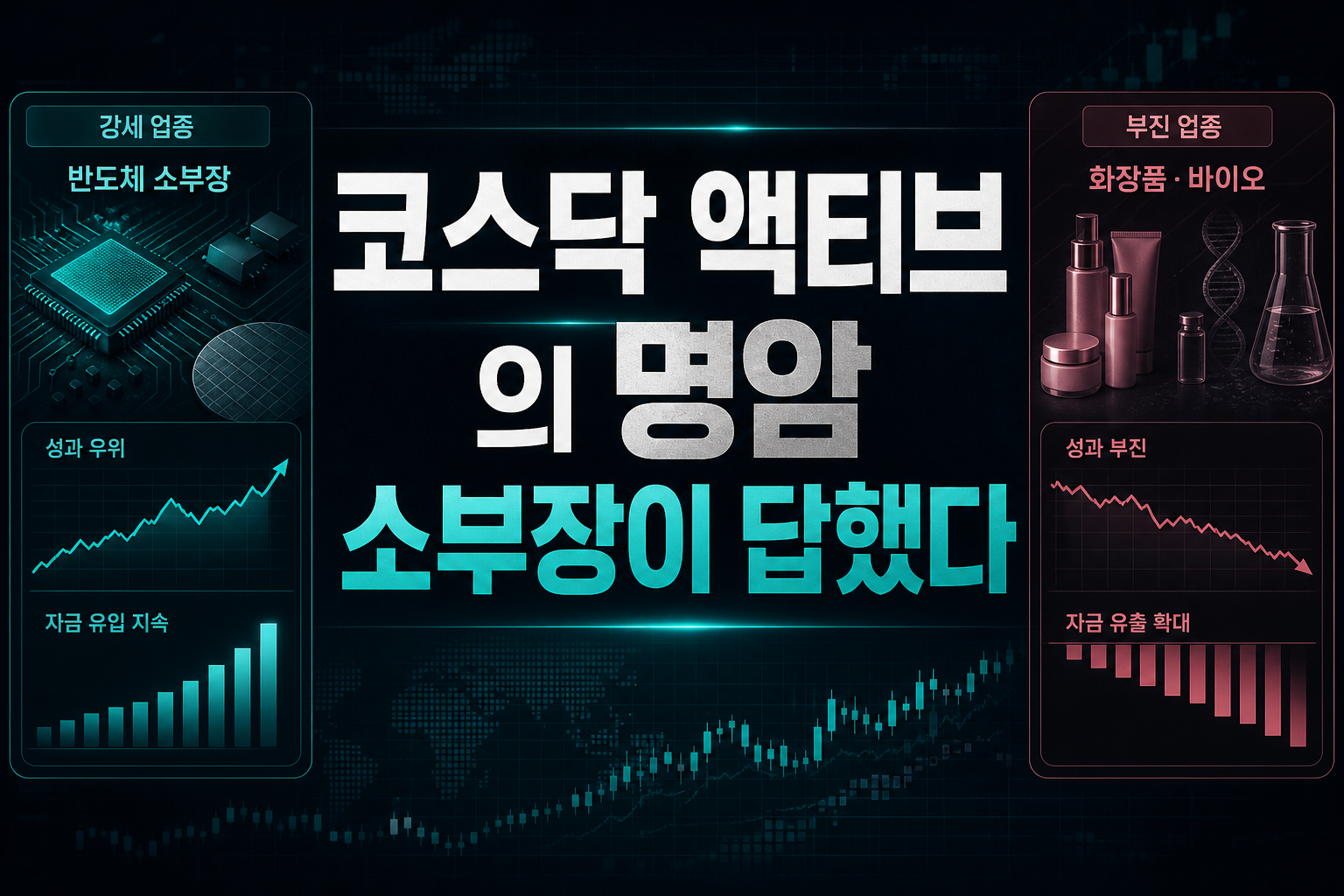코스닥 액티브 ETF의 명암, 소부장이 답했다