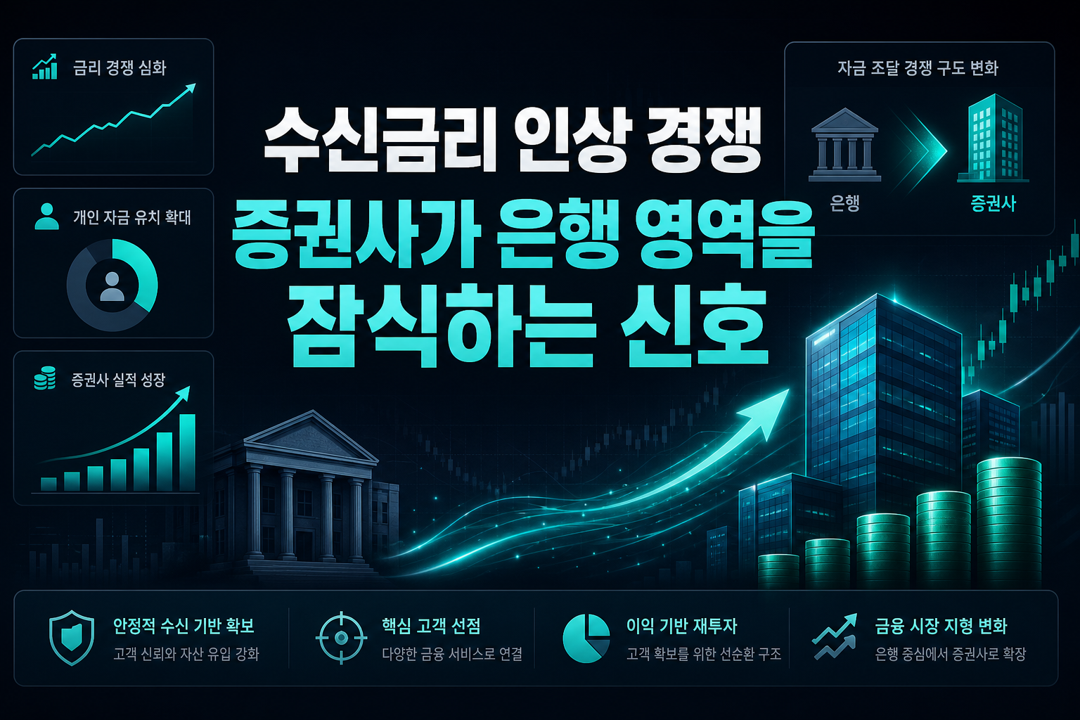수신금리 인상 경쟁, 증권사가 은행 영역을 잠식하는 신호