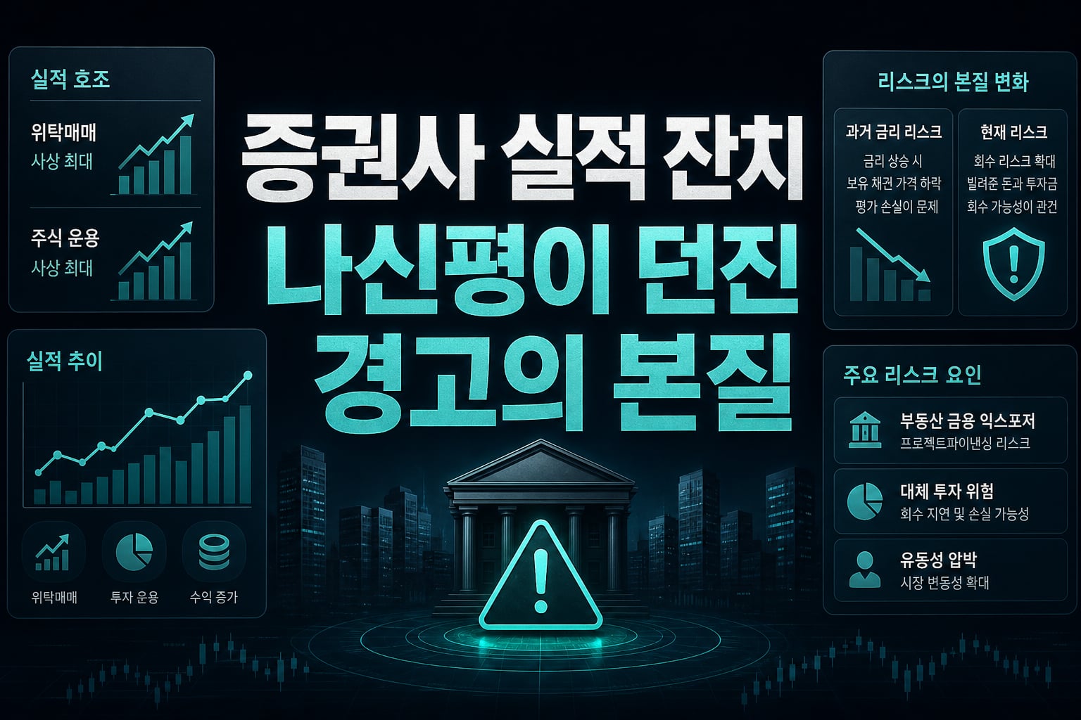 증권사 실적 잔치, 나신평이 던진 경고의 본질