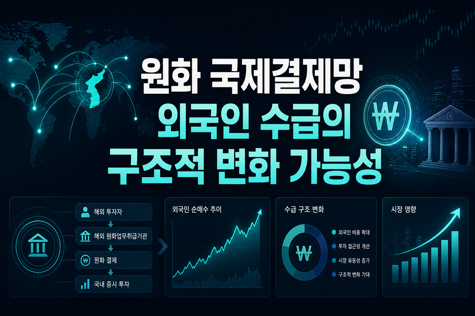 원화 국제결제망, 외국인 수급의 구조적 변화 가능성