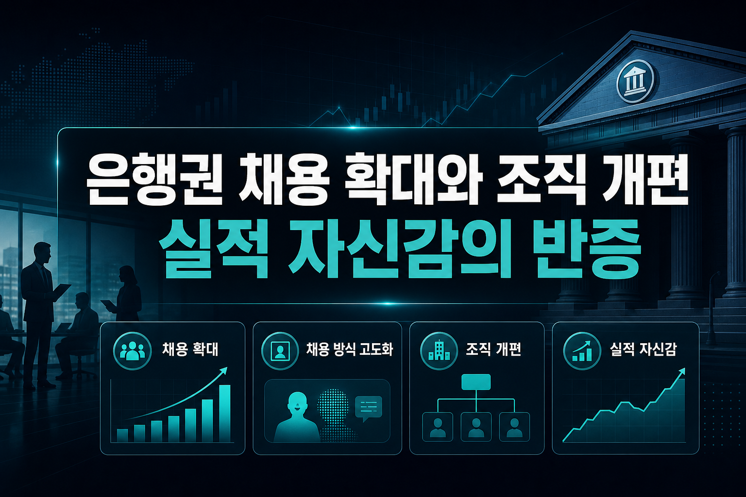 은행권 채용 확대와 조직 개편, 실적 자신감의 반증