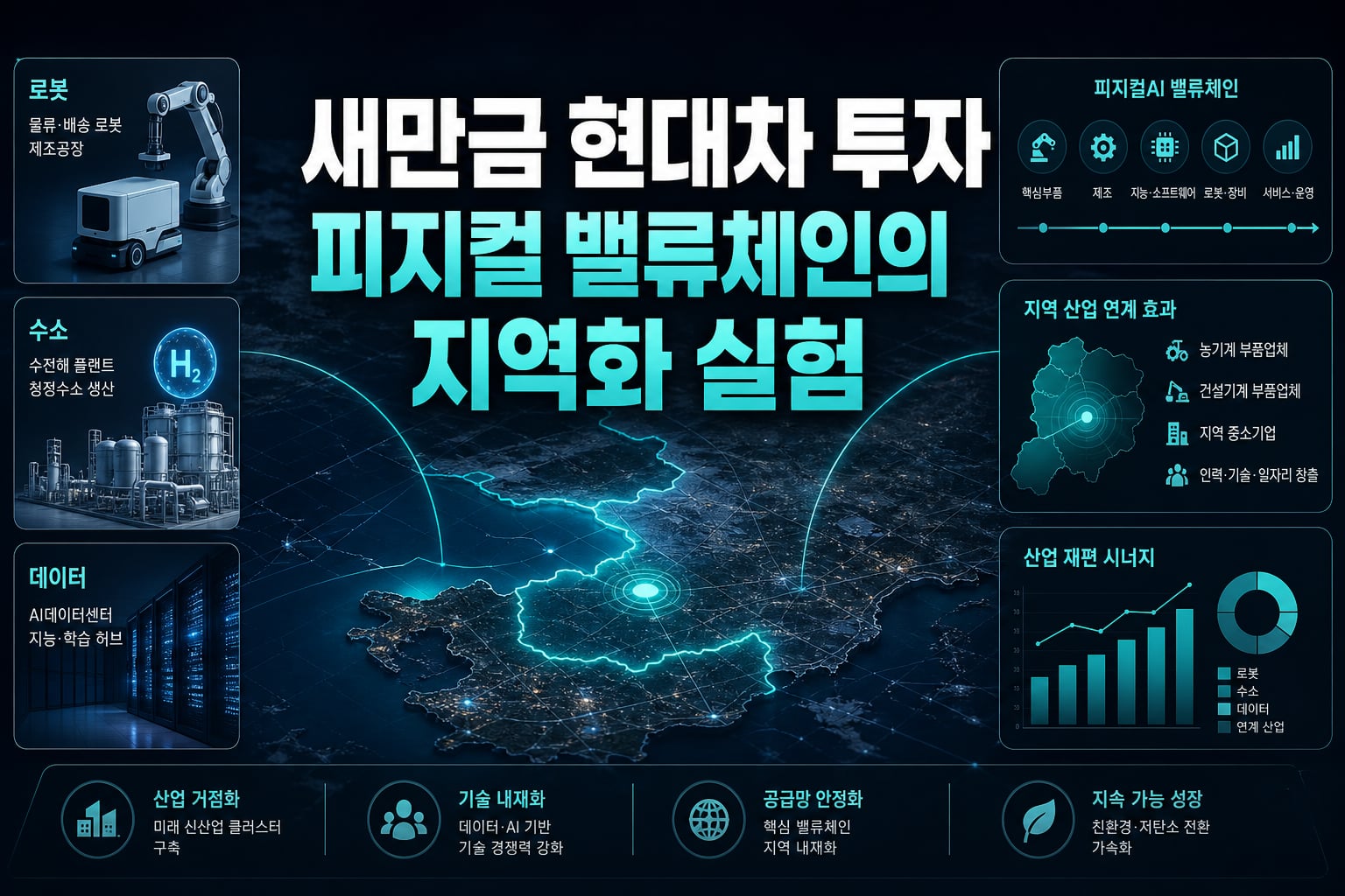 새만금 현대차 투자, 피지컬AI 밸류체인의 지역화 실험