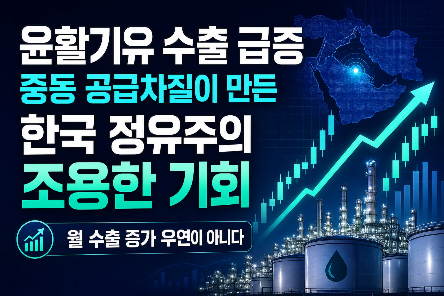 윤활기유 수출 127% 급증, 중동 공급차질이 만든 한국 정유주의 조용한 기회