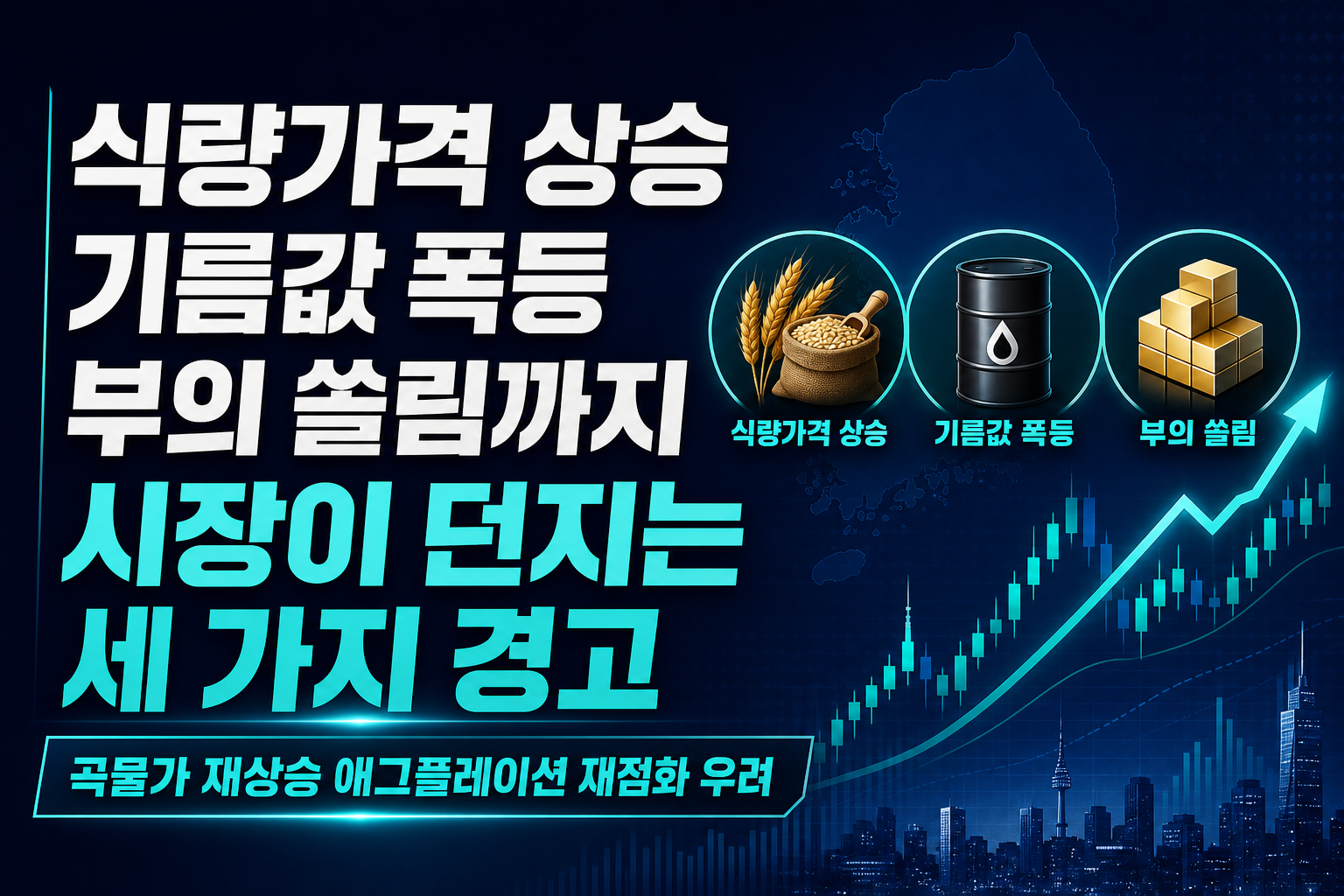 식량가격 상승, 기름값 폭등, AI 부의 쏠림까지…9월 시장이 던지는 세 가지 경고