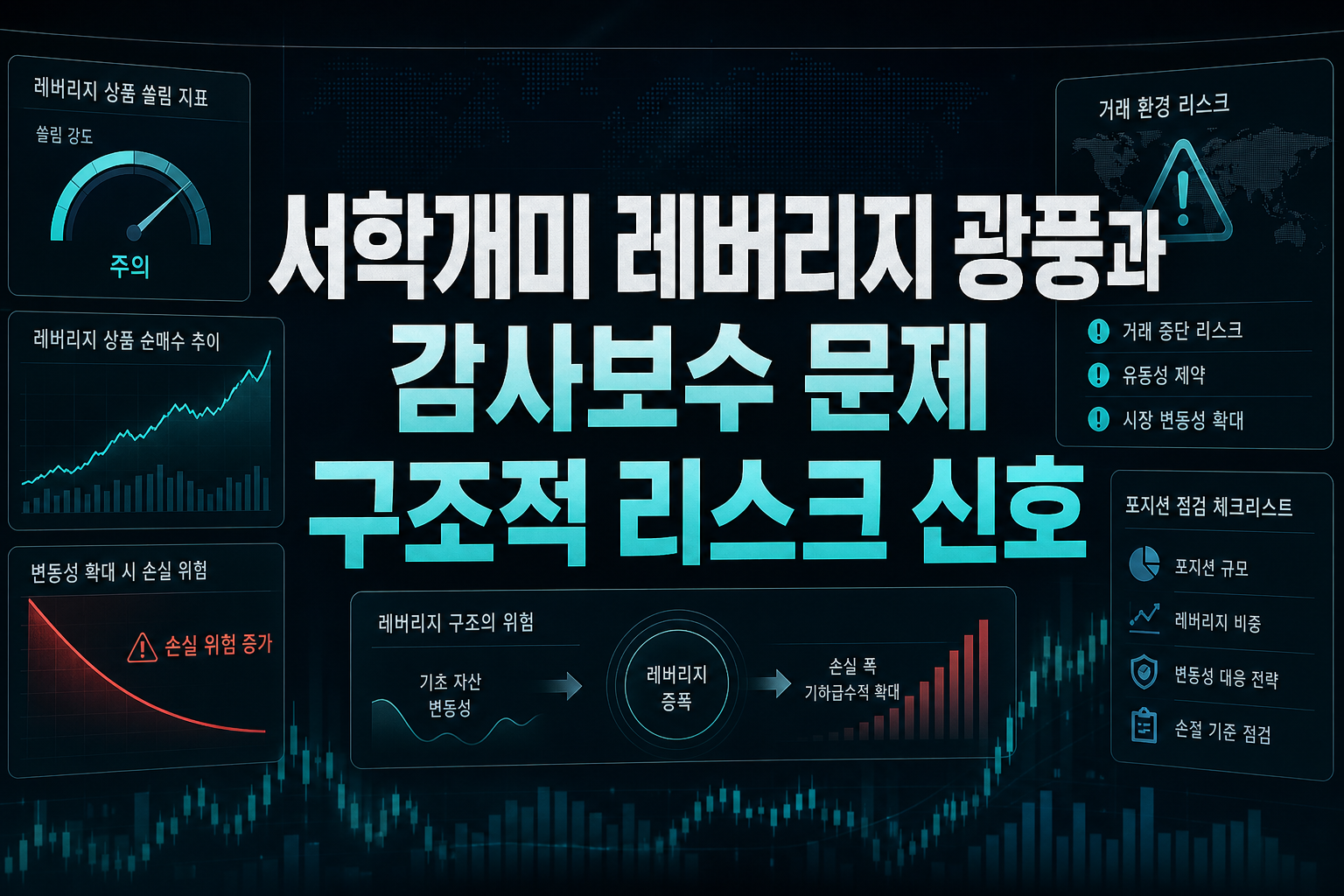 서학개미 레버리지 광풍과 감사보수 문제, 구조적 리스크 신호