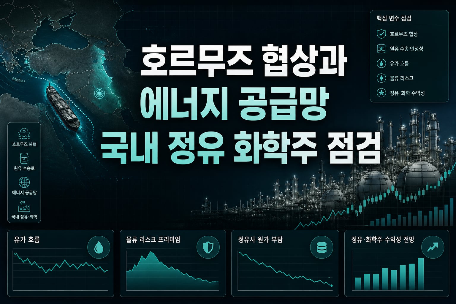 호르무즈 협상과 에너지 공급망, 국내 정유·화학주 점검