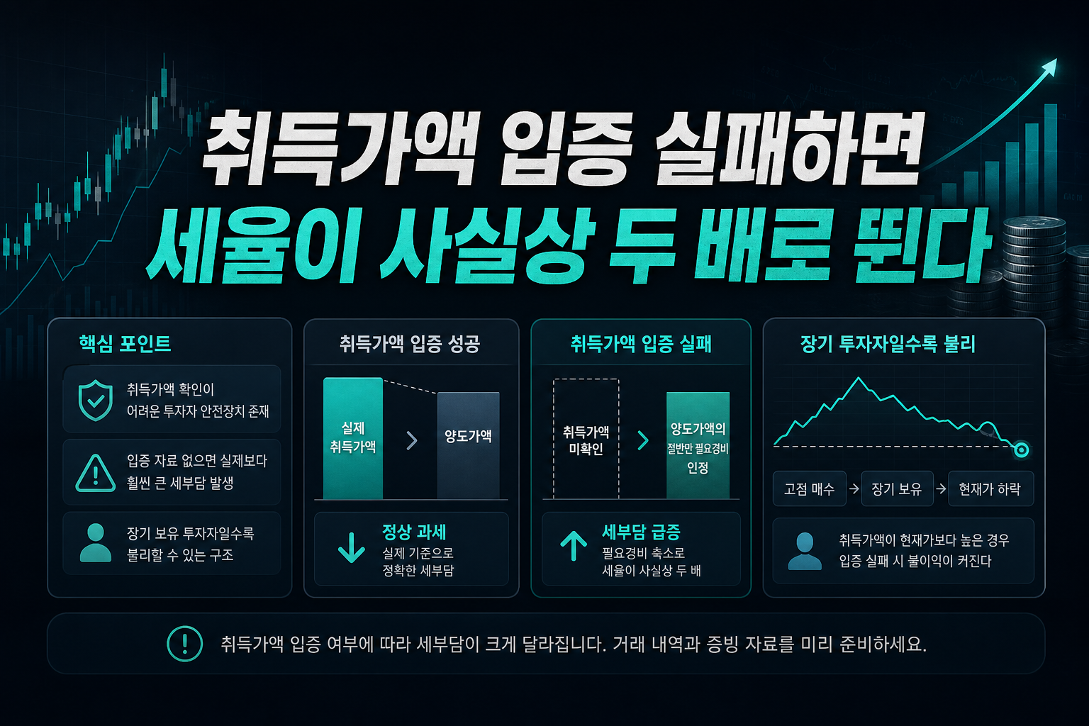 취득가액 입증 실패하면 세율이 사실상 두 배로 뛴다