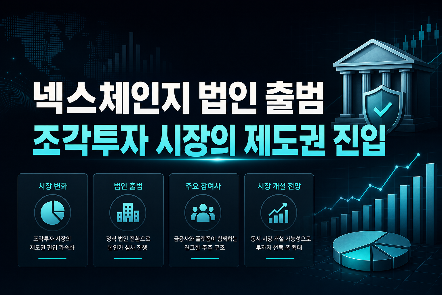 넥스체인지 법인 출범, 조각투자 시장의 제도권 진입
