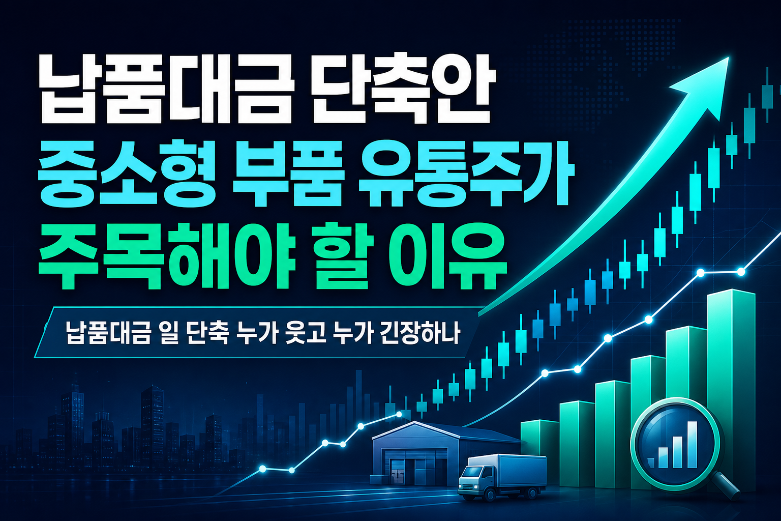 납품대금 30일 단축안, 중소형 부품·유통주가 주목해야 할 이유