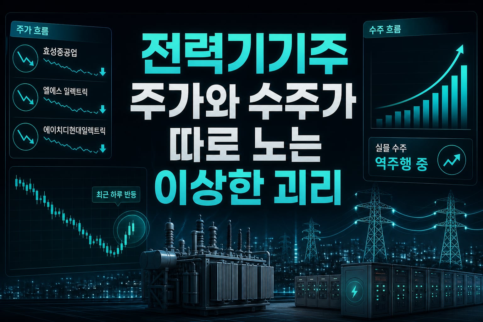 전력기기주, 주가와 수주가 따로 노는 이상한 괴리