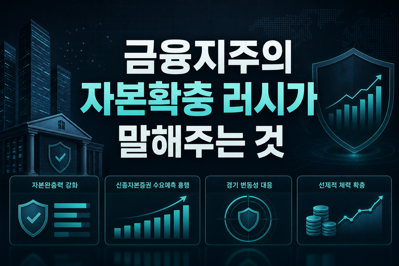 금융지주의 자본확충 러시가 말해주는 것