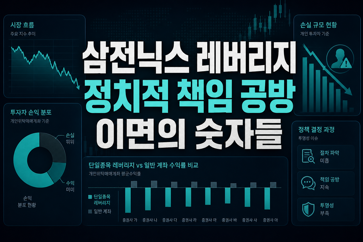 삼전닉스 레버리지, 정치적 책임 공방 이면의 숫자들