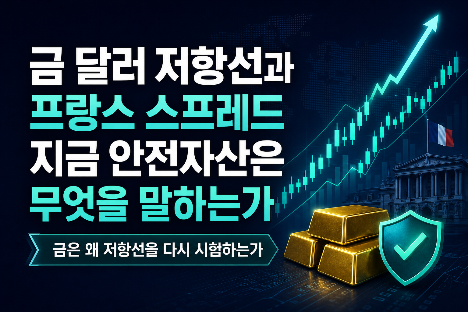 금 4400달러 저항선과 프랑스 스프레드 100bp, 지금 안전자산은 무엇을 말하는가