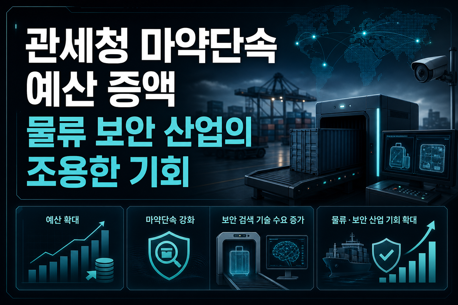 관세청 마약단속 예산 증액, 물류·보안 산업의 조용한 기회