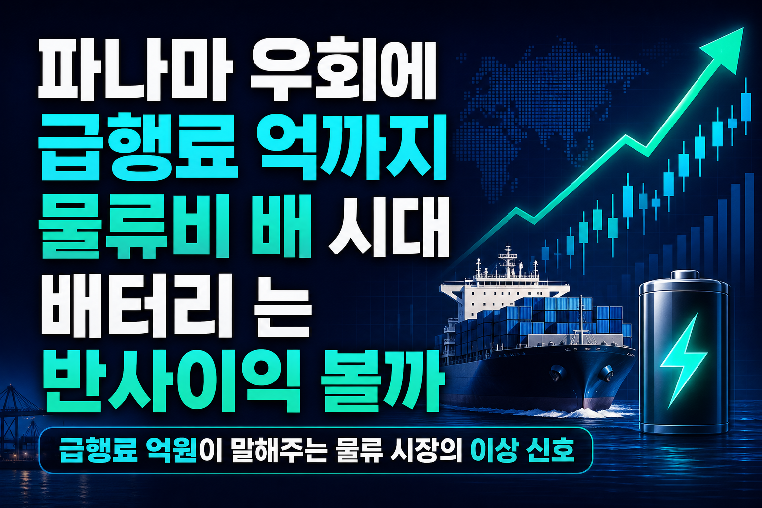 파나마 우회에 급행료 72억까지, 물류비 3배 시대 K-배터리·ESS는 반사이익 볼까