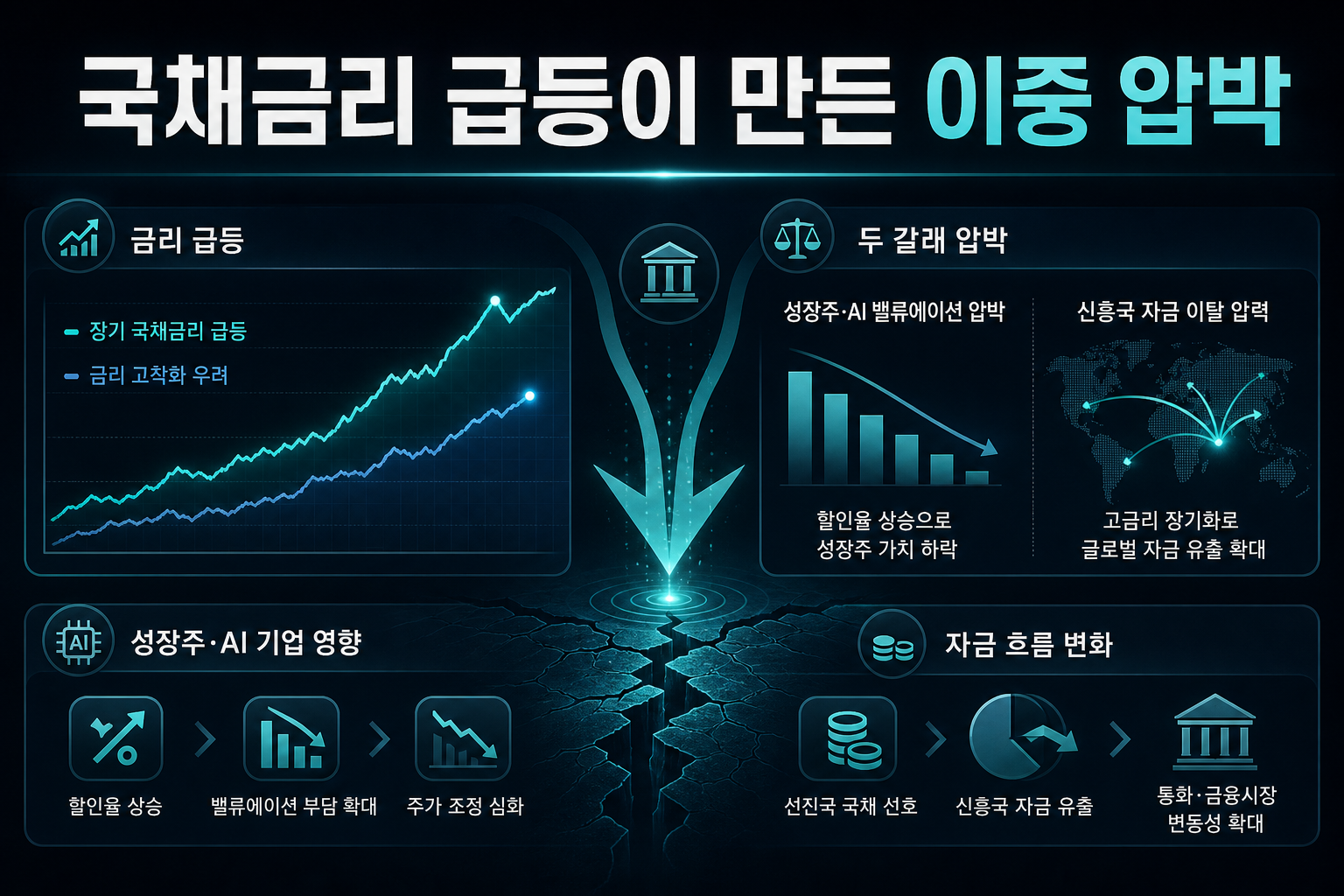 국채금리 급등이 만든 이중 압박