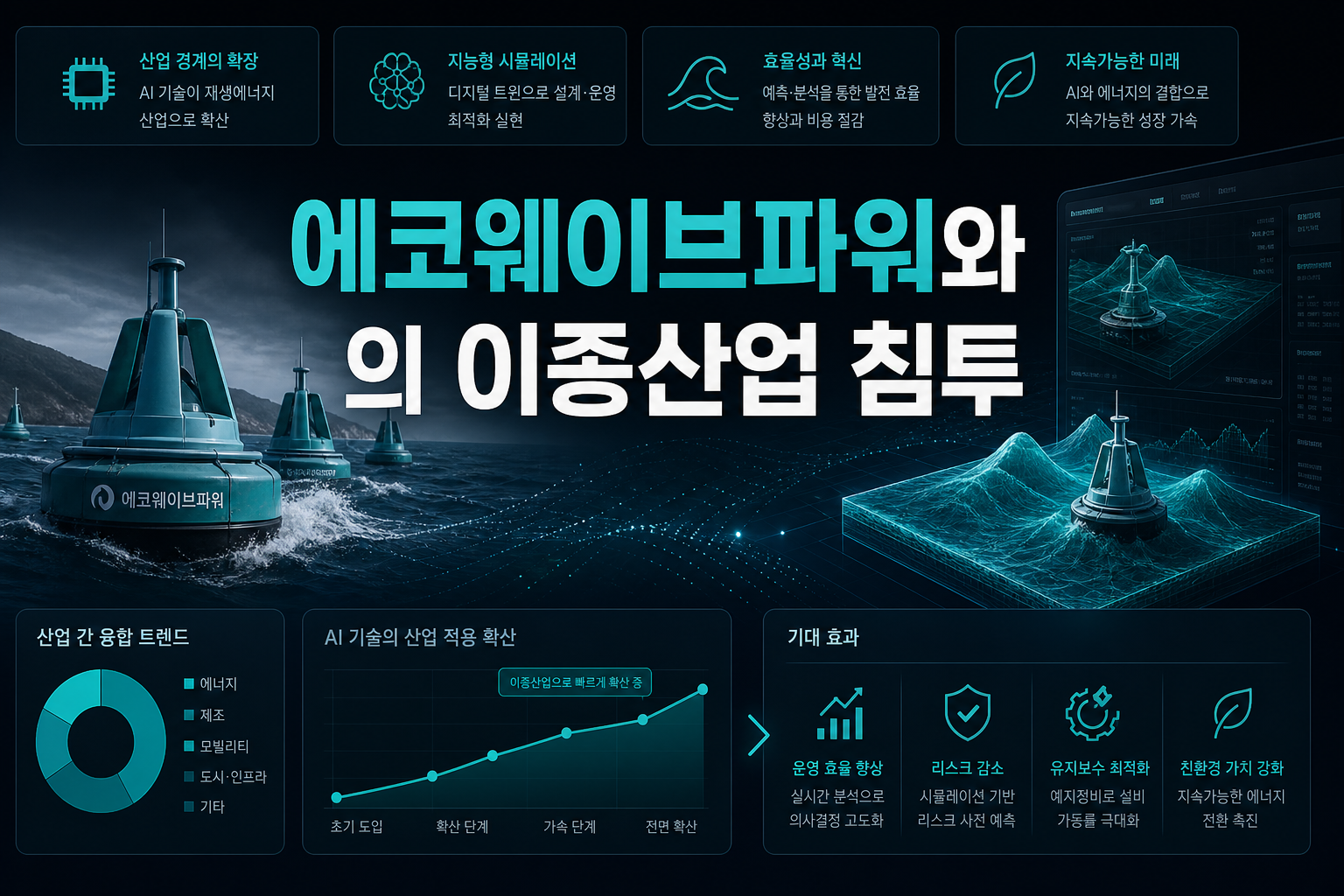 에코웨이브파워와 AI의 이종산업 침투